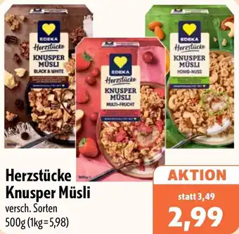 Aktiv Irma EDEKA Herzstücke Knusper Müsli Angebot