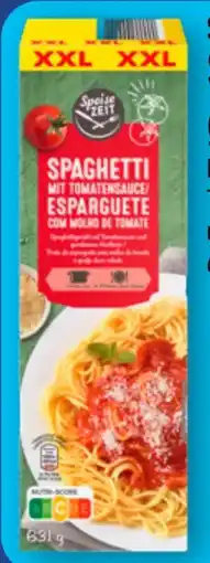 Aldi Nord Speise Zeit Spaghetti mit Tomatensauce XXL Angebot