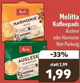 Aktiv Irma Melitta Kaffeepads Angebot