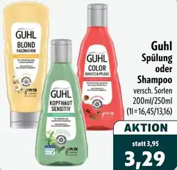 Aktiv Irma Guhl Spülung oder Shampoo Angebot