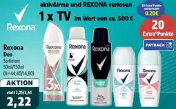 Aktiv Irma Rexona Deo Angebot