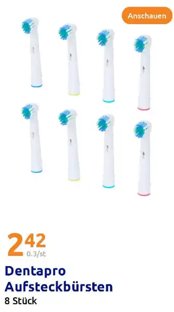 Action Dentapro Aufsteckbürsten Angebot