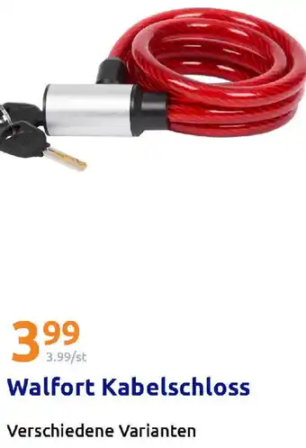 Action Walfort Kabelschloss Angebot