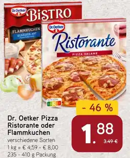 Dornseifer Dr. Oetker Pizza Ristorante oder Flammkuchen Angebot