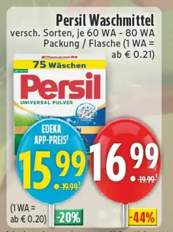 Edeka Persil waschmittel universal pulver Angebot