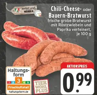 Edeka Meinland edeka chili-cheese bratwurst Angebot