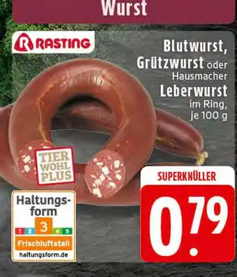 Edeka Rasting blutwurst Angebot