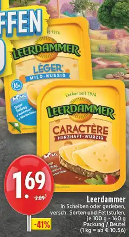 Edeka Leerdammer léger mild-nussig Angebot