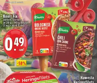 Edeka Knorr fix bolognese Angebot