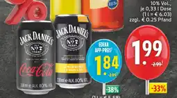 Edeka Jack daniel's coca-cola Angebot