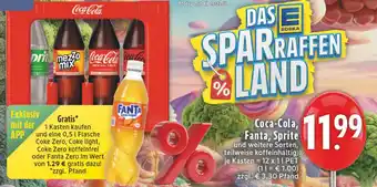 Edeka Coca-cola coca-cola, fanta, sprite und weitere sorten Angebot
