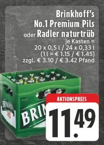 Edeka Brinkhoff's no.1 premium pils Angebot