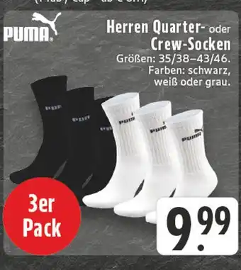 Edeka Puma herren quarter-socken Angebot