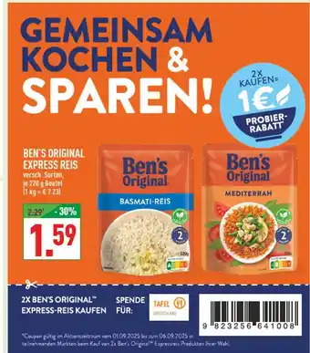 Marktkauf Ben's original express reis Angebot