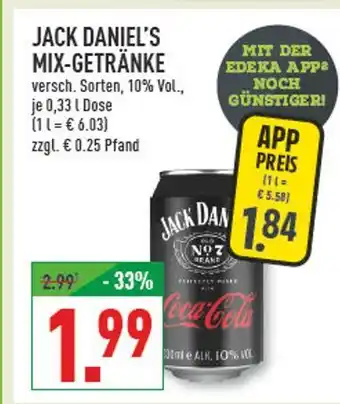 Marktkauf Jack daniel's mix-getränke Angebot