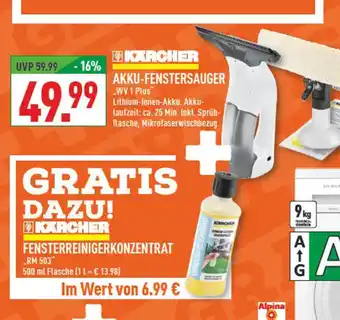 Marktkauf Kärcher akku-fenstersauger wv 1 plus Angebot