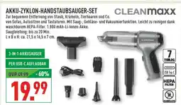 Marktkauf Cleanmaxx akku-zyklon-handstaubsauger-set Angebot