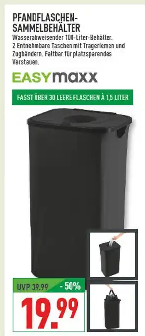 Marktkauf Easymaxx pfandflaschen-sammelbehälter Angebot
