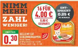 Marktkauf Gut & günstig hello my cat schlemmerhappen Angebot