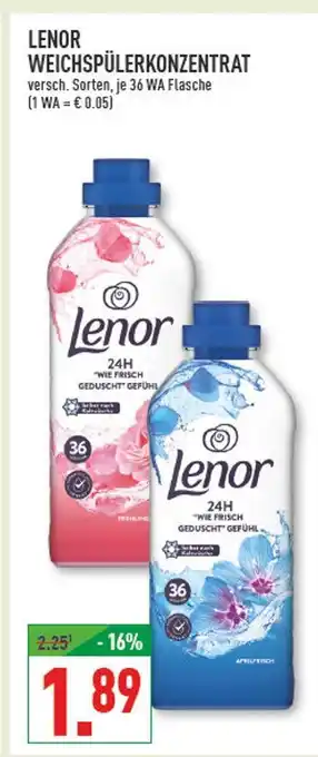 Marktkauf Lenor weichspülerkonzentrat Angebot