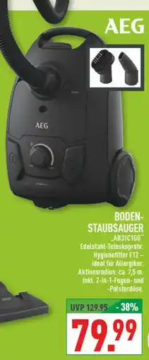 Marktkauf Aeg bodenstaubsauger ab31c1gg Angebot