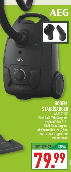 Marktkauf Aeg bodenstaubsauger ab31c1gg Angebot