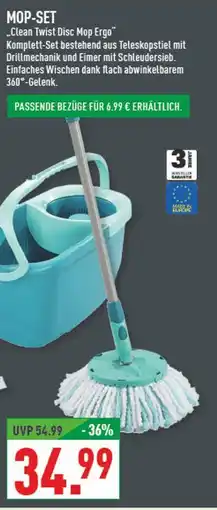 Marktkauf Leifheit mop-set clean twist disc mop ergo Angebot