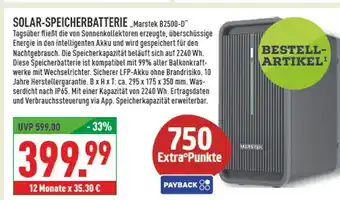 Marktkauf Marstek b2500-d solar-speicherbatterie Angebot