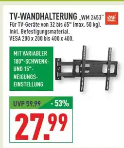 Marktkauf One for all tv-wandhalterung wm 2453 Angebot