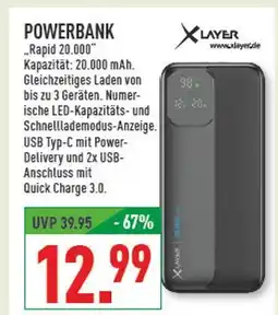 Marktkauf Xlayer powerbank rapid 20.000 Angebot