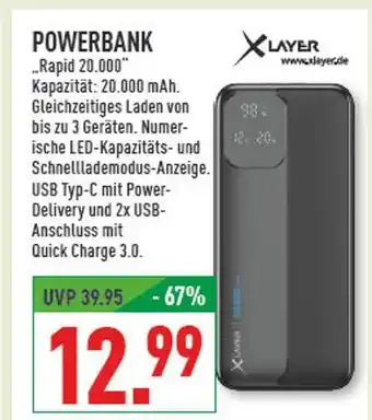 Marktkauf Xlayer powerbank rapid 20.000 Angebot