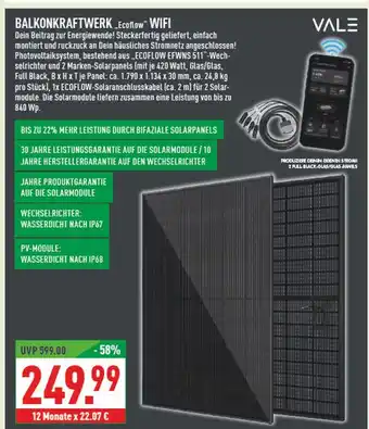 Marktkauf Ecoflow balkonkraftwerk wifi Angebot