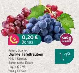 Dornseifer Dunkle Tafeltrauben Angebot