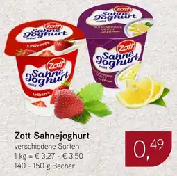 Dornseifer Zott Sahnejoghurt Angebot