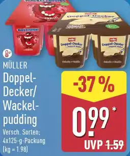 Aldi Nord MÜLLER Doppel Decker/ Wackelpudding Angebot