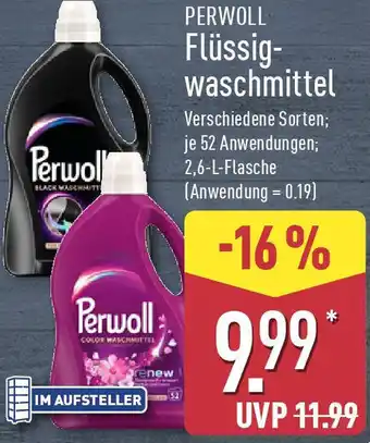 Aldi Nord PERWOLL Flüssigwaschmittel Angebot