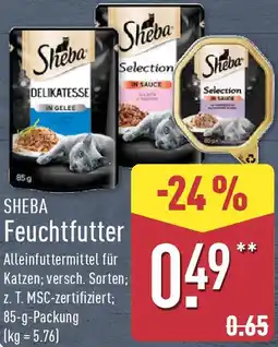 Aldi Nord SHEBA Feuchtfutter Angebot