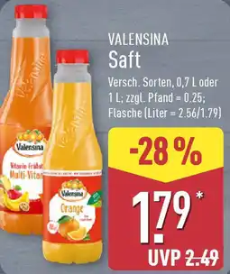 Aldi Nord VALENSINA Saft Angebot