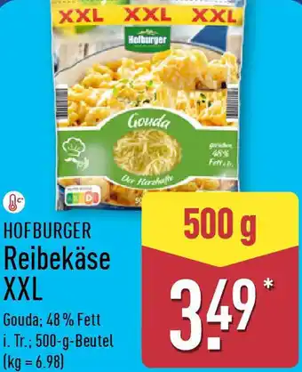 Aldi Nord HOFBURGER Reibekäse XXL Angebot