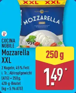 Aldi Nord CUCINA NOBILE Mozzarella XXL Angebot