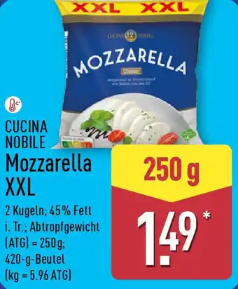 Aldi Nord CUCINA NOBILE Mozzarella XXL Angebot