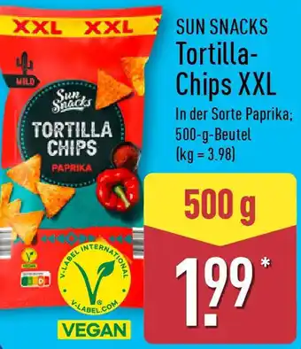 Aldi Nord SUN SNACKS Tortilla Chips XXL Angebot