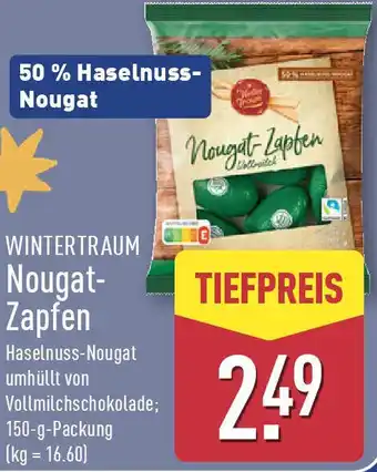 Aldi Nord WINTERTRAUM Nougat Zapfen Angebot