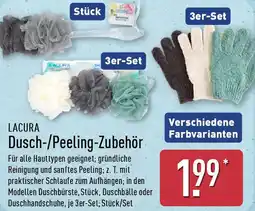 Aldi Nord LACURA Dusch-/Peeling-Zubehör Angebot