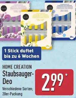 Aldi Nord HOME CREATION Staubsauger Deo Angebot