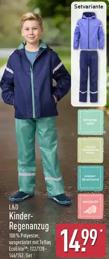 Aldi Nord L&D Kinder Regenanzug Angebot