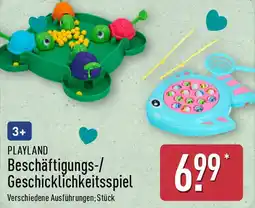 Aldi Nord PLAYLAND Beschäftigungs-/ Geschicklichkeitsspiel Angebot