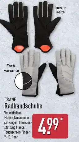 Aldi Nord CRANE Radhandschuhe Angebot