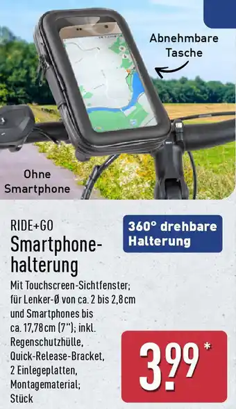 Aldi Nord RIDE+GO Smartphonehalterung Angebot