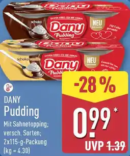 Aldi Nord DANY Pudding Angebot